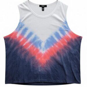 NWT Aqua Athletic Patriotic Tie Dye Tank Small